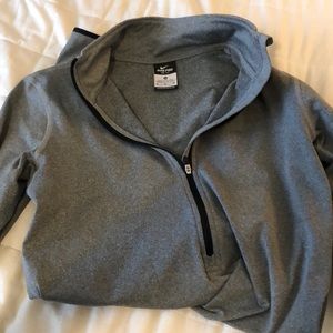 Gray long-sleeve Nike dri fit M